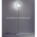 replica contemporary standing metal & glass bubble reading floor lamps